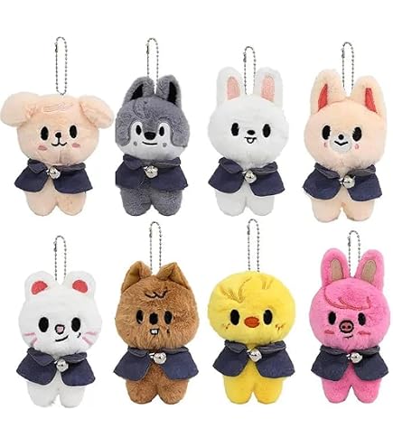 straykids SKZOO オリジナル　ぬいぐるみ　8セット　スキズ Amazon.com: RHEETADA 8 PCS Skzoo Keychains Pilots SKZ Plush